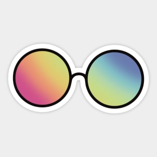 Rainbow Reflection Sunglasses Sticker